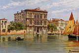 Antonietta Brandeis Palazzo Camerlenghi and the Ca Vendramin Calergi in Venice painting
